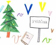 Vydra a Vánoce; nakreslila: Anna Přecechtělová 